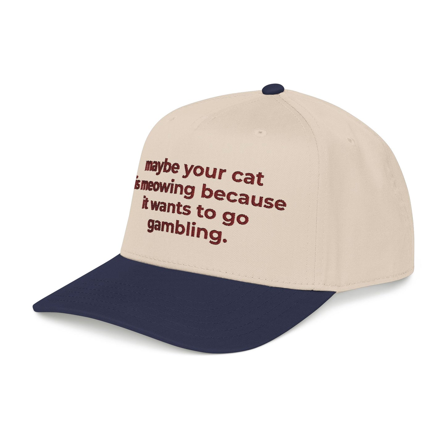 Embroidered Gambling Baseball Cap