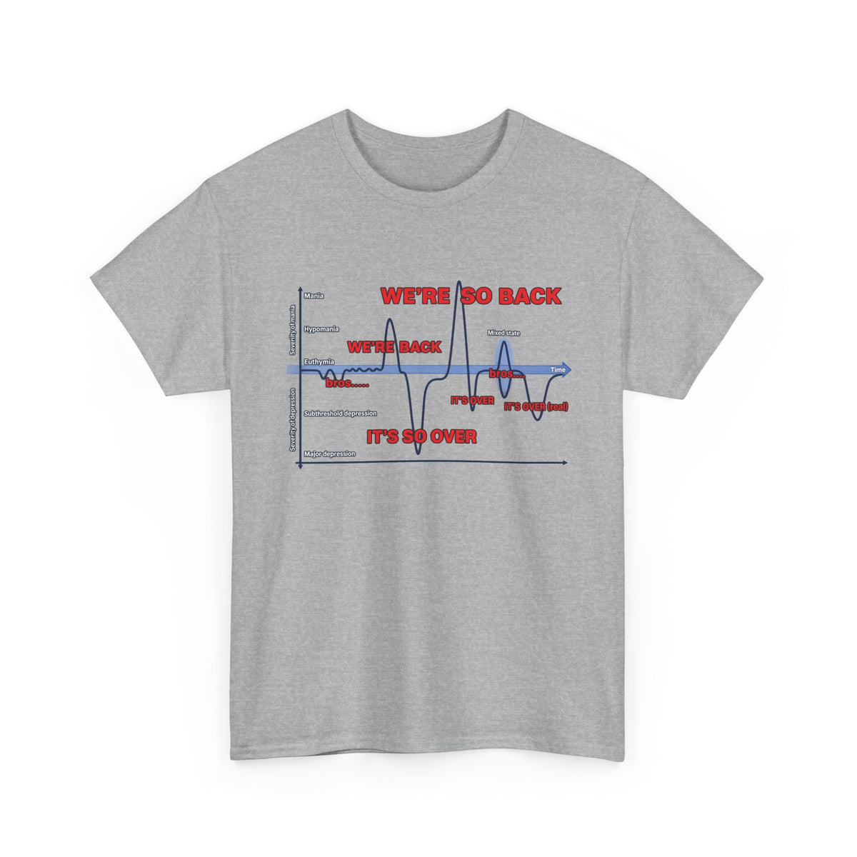 We're So Back Graph Tee FRONT PRINT
