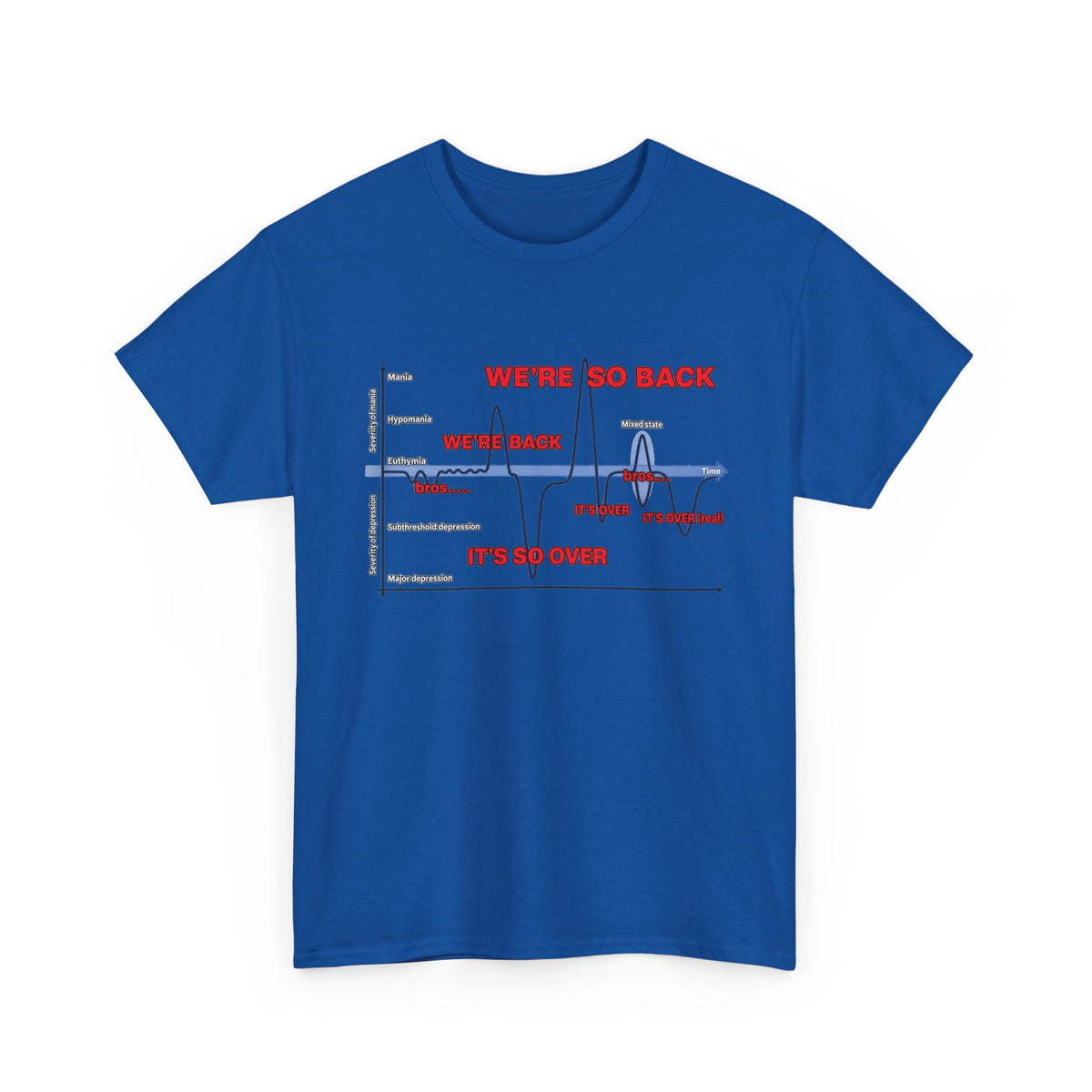 We're So Back Graph Tee FRONT PRINT