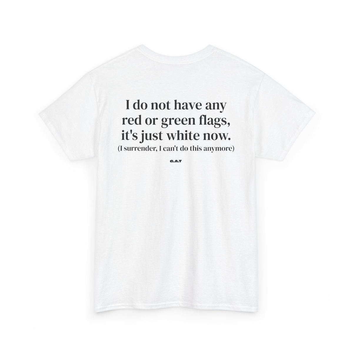 White Flag Tee Back Print