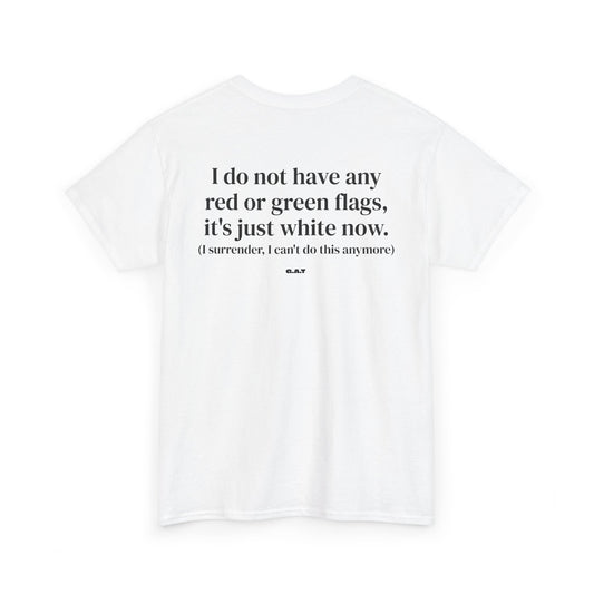 White Flag Tee Back Print