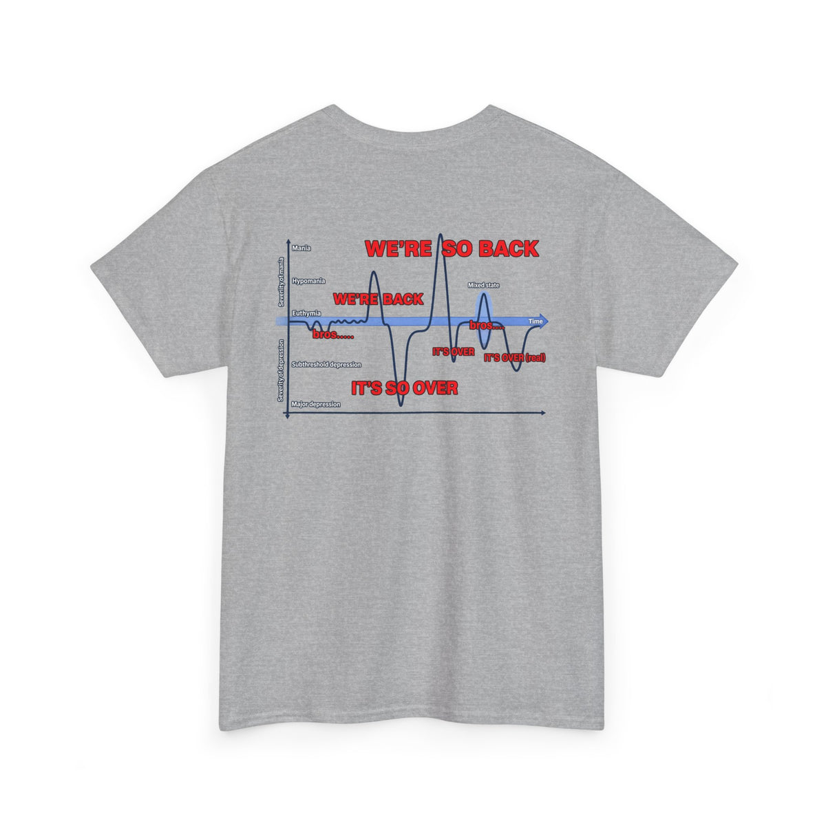 We're So Back Graph Chart Tee BACK PRINT