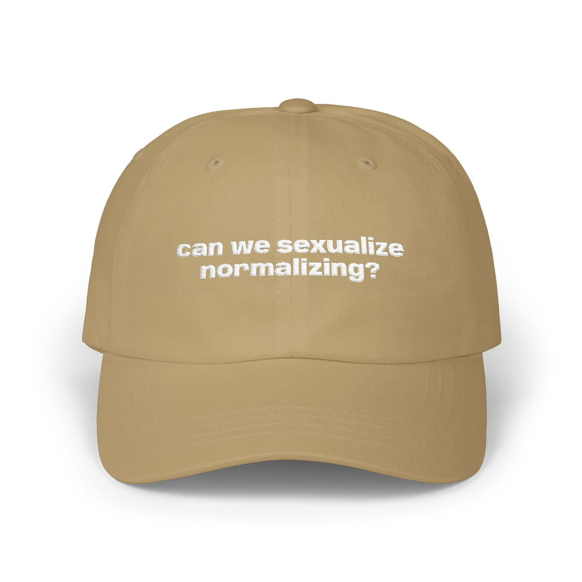 Can We Sexualize Normalizing? Embroidered Dad Cap