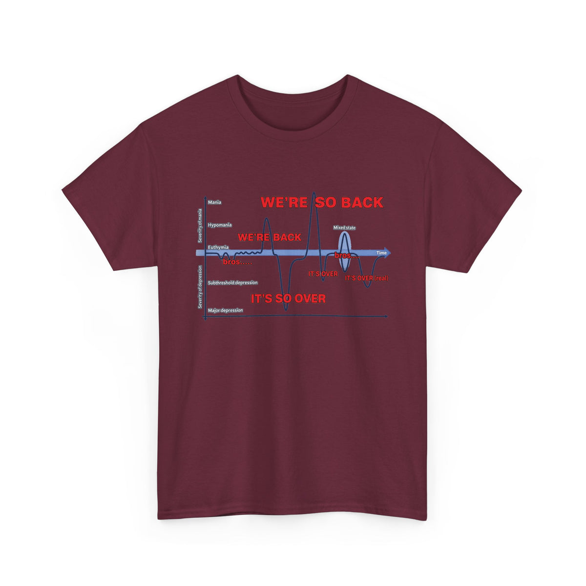 We're So Back Graph Tee FRONT PRINT