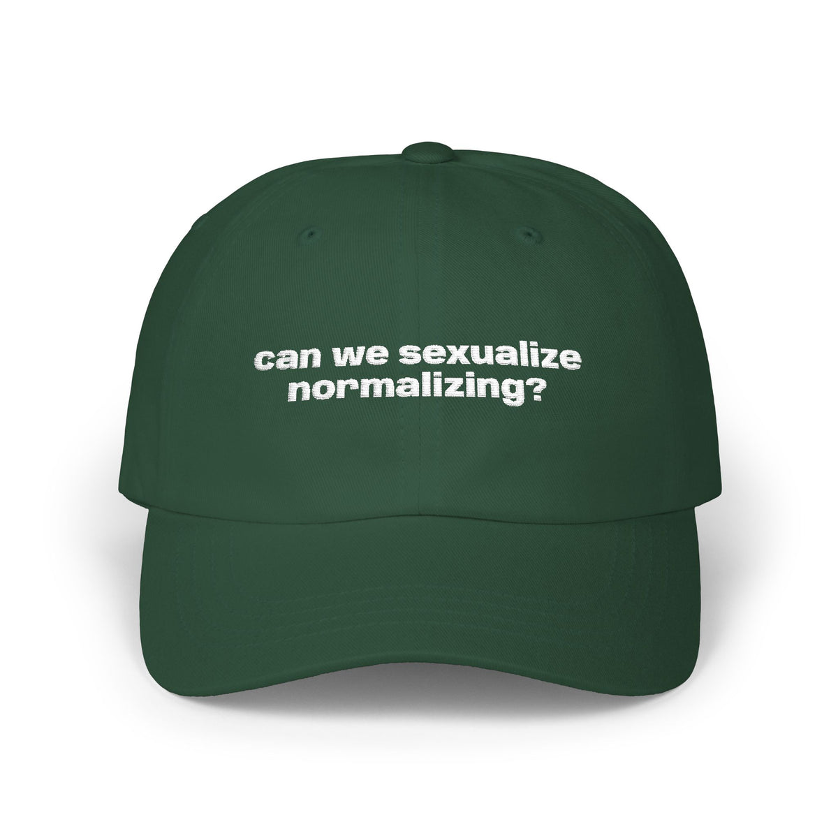 Can We Sexualize Normalizing? Embroidered Dad Cap