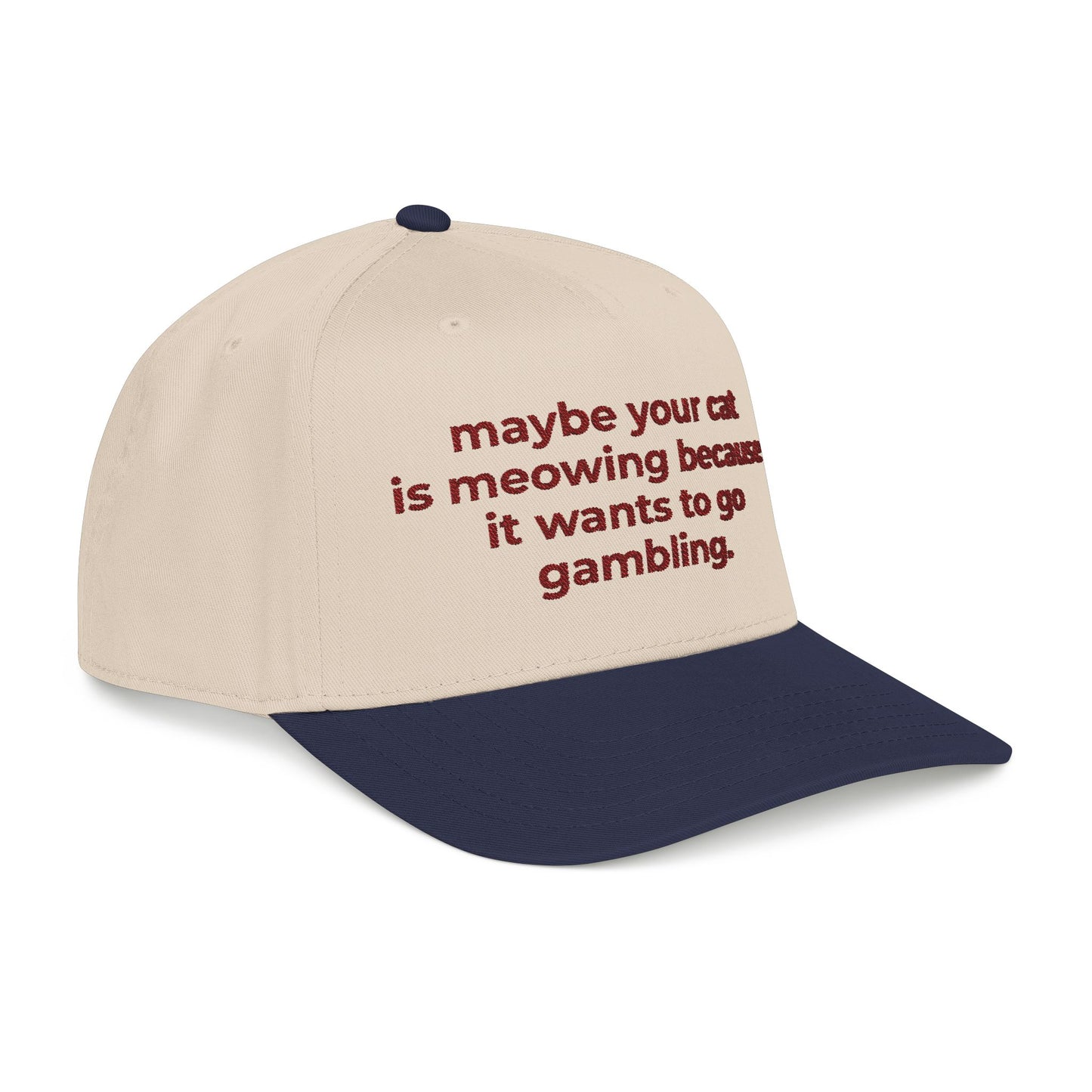 Embroidered Gambling Baseball Cap