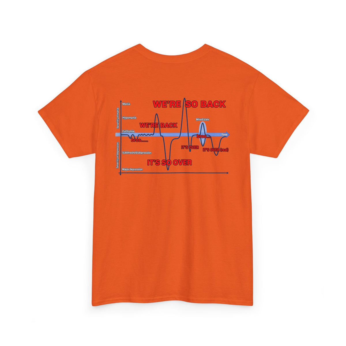 We're So Back Graph Chart Tee BACK PRINT