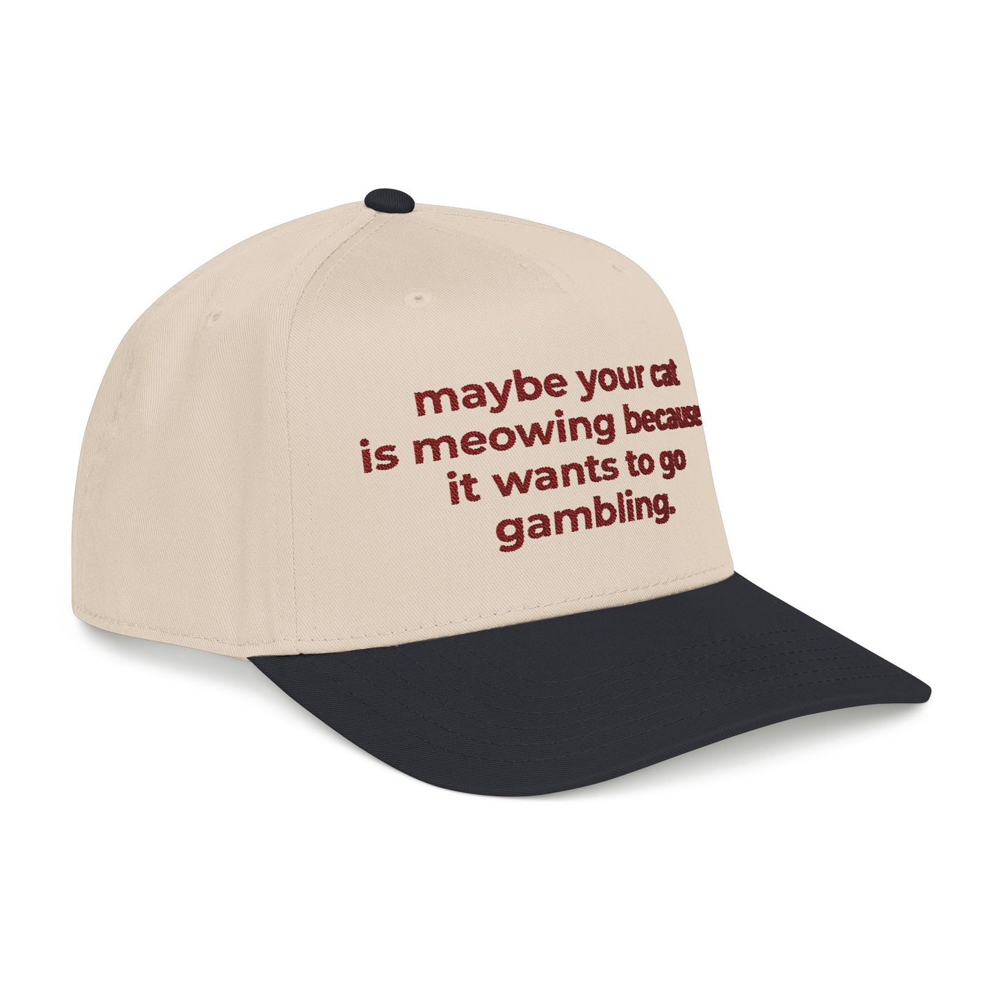 Embroidered Gambling Baseball Cap