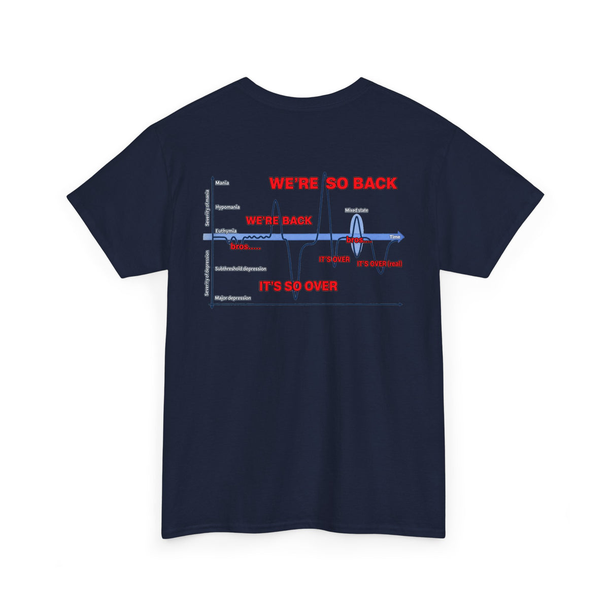 We're So Back Graph Chart Tee BACK PRINT