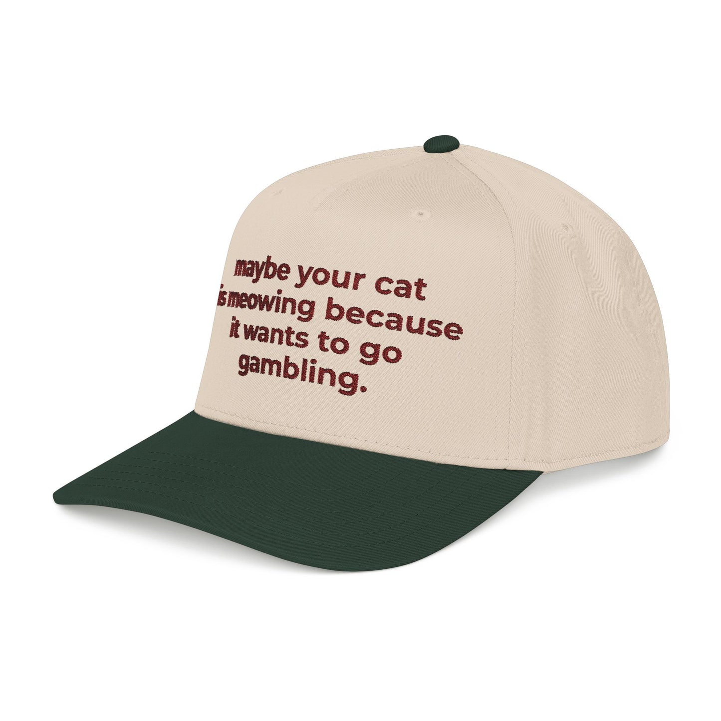 Embroidered Gambling Baseball Cap