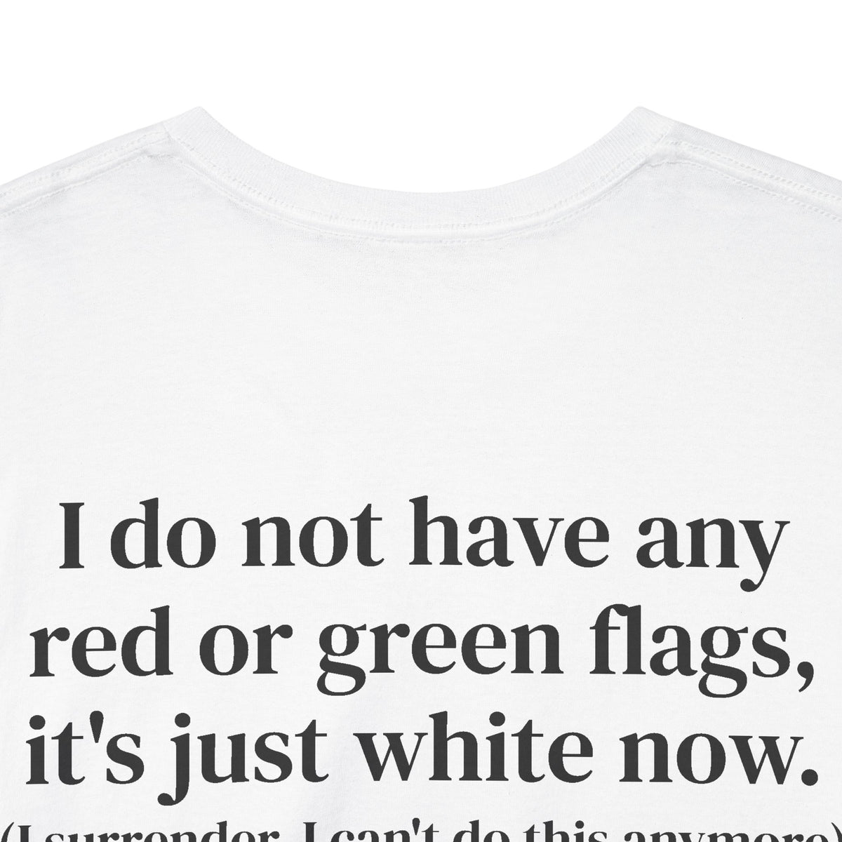 White Flag Tee Back Print