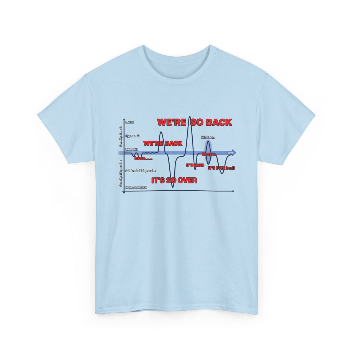 We're So Back Graph Tee FRONT PRINT