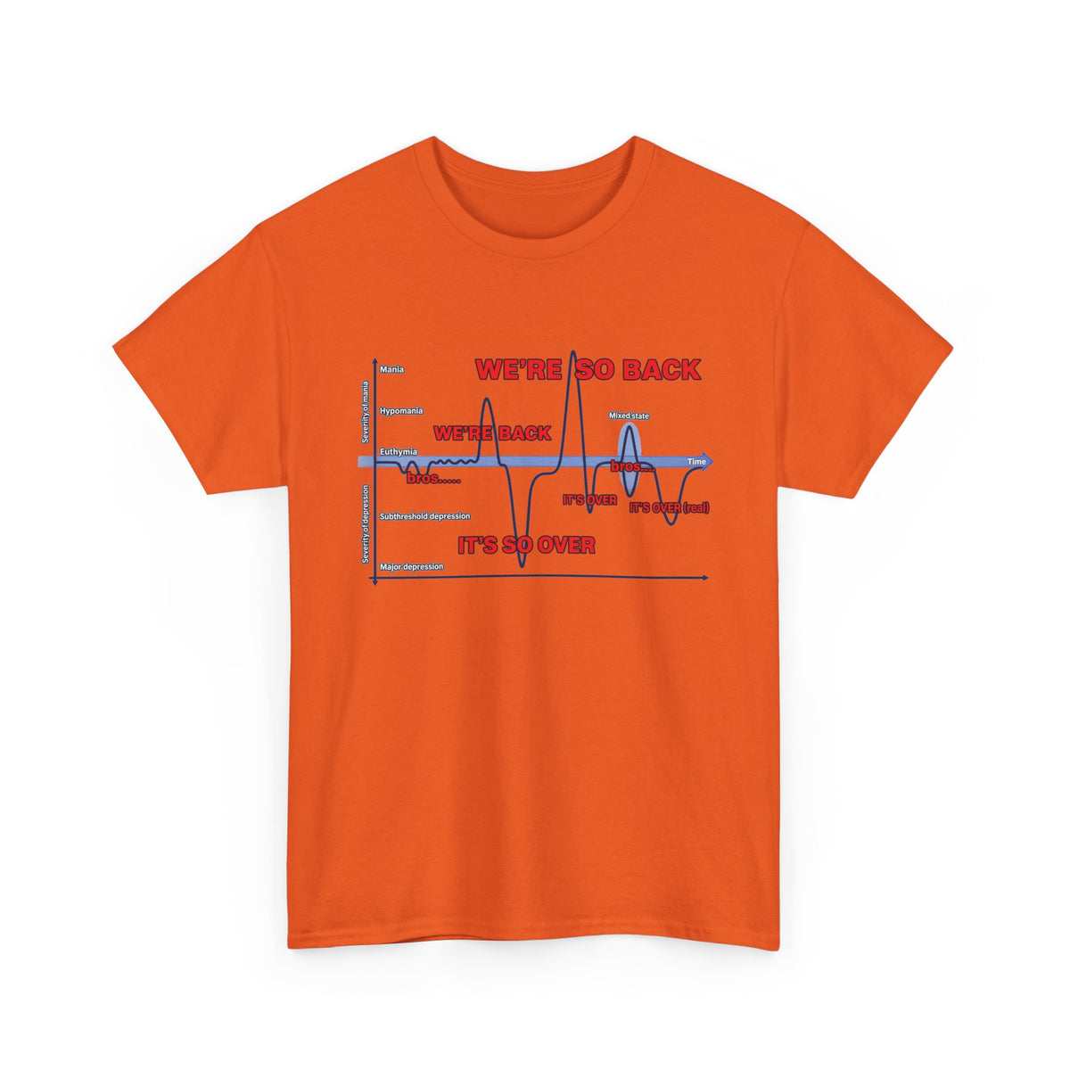 We're So Back Graph Tee FRONT PRINT