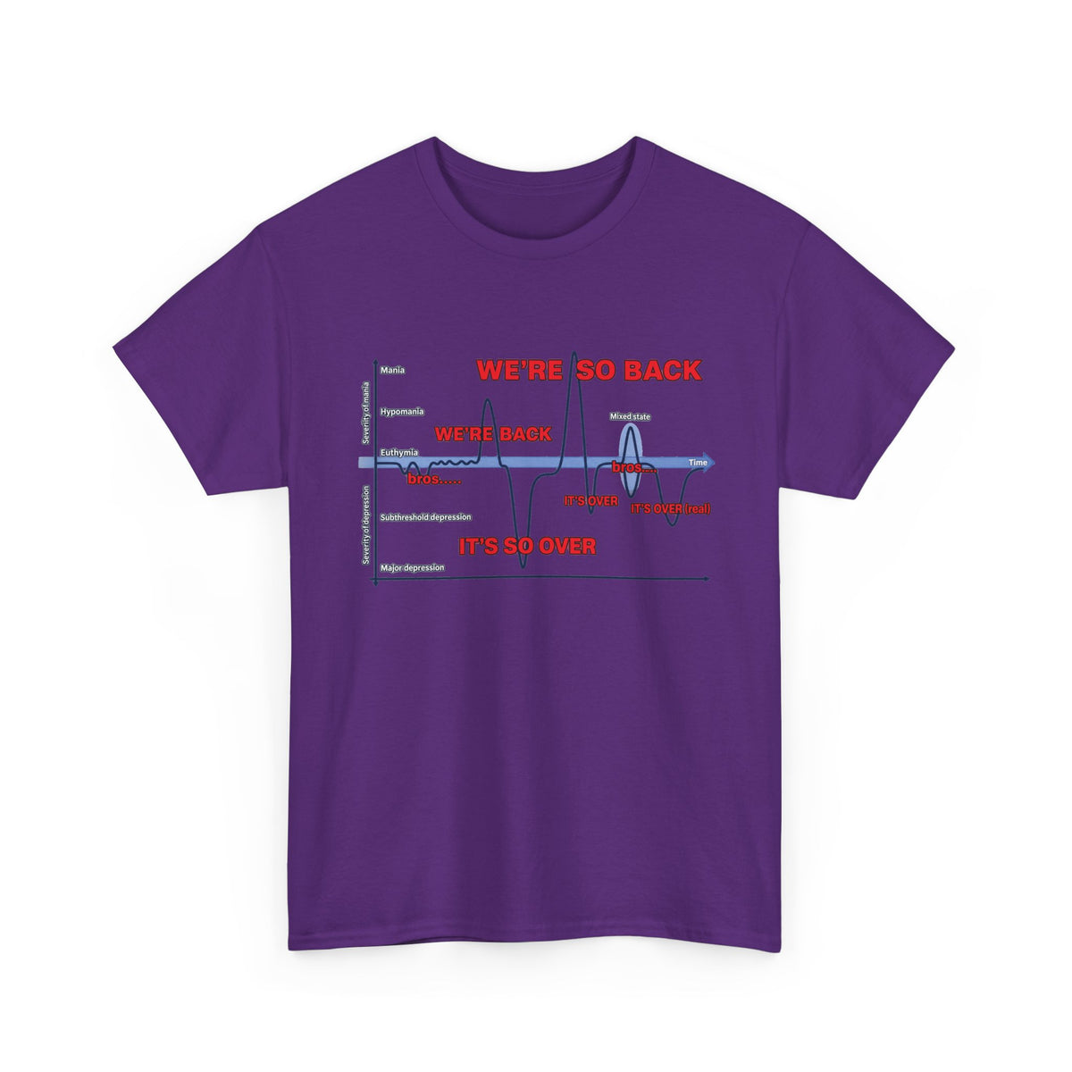 We're So Back Graph Tee FRONT PRINT