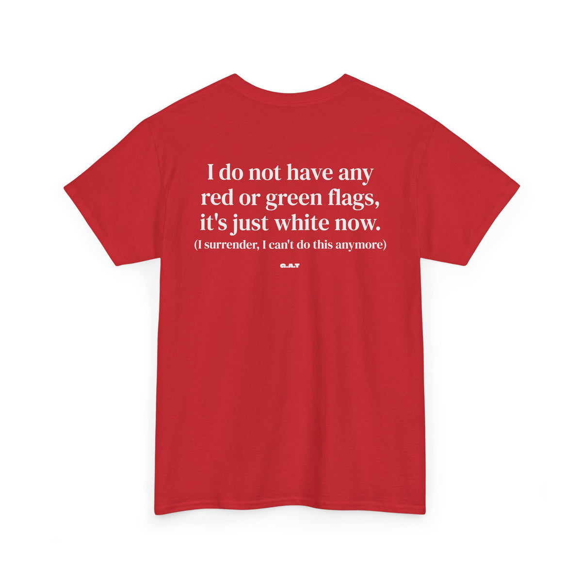 White Flag Tee Back Print