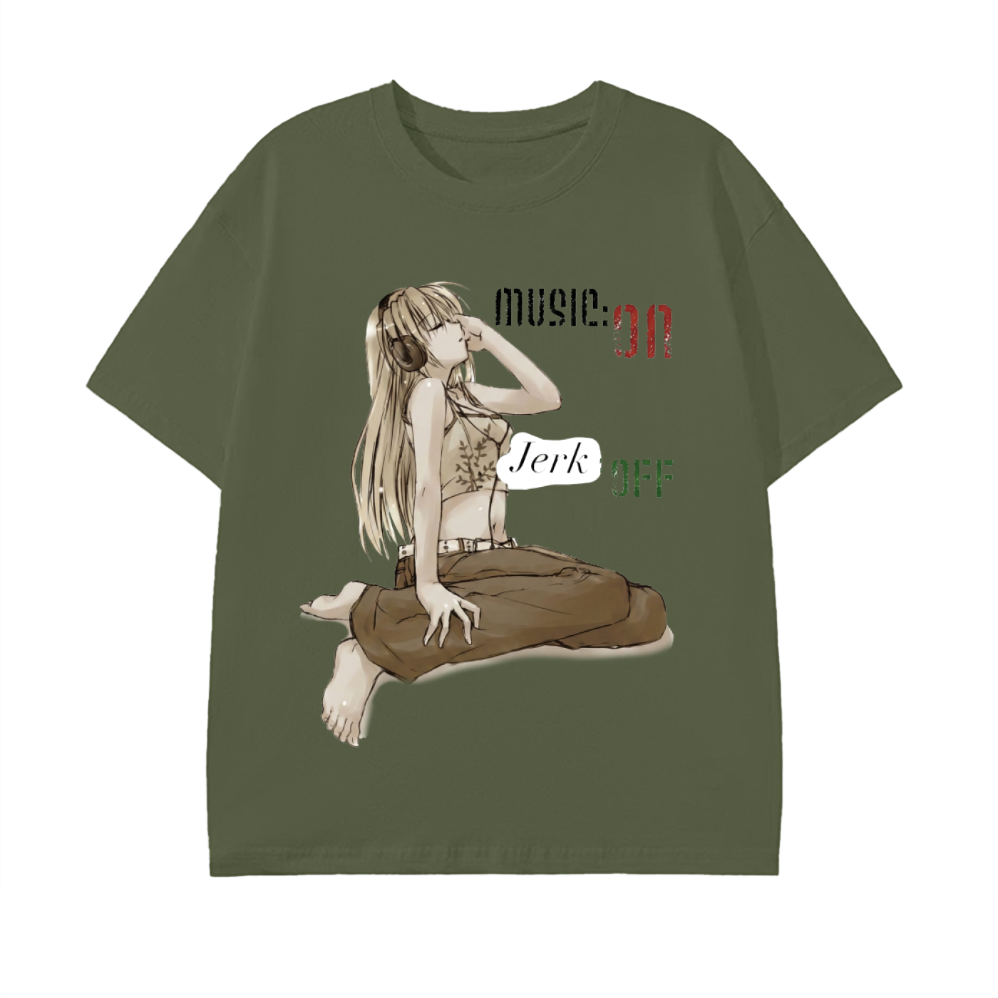 Music ON Jerk OFF Tee